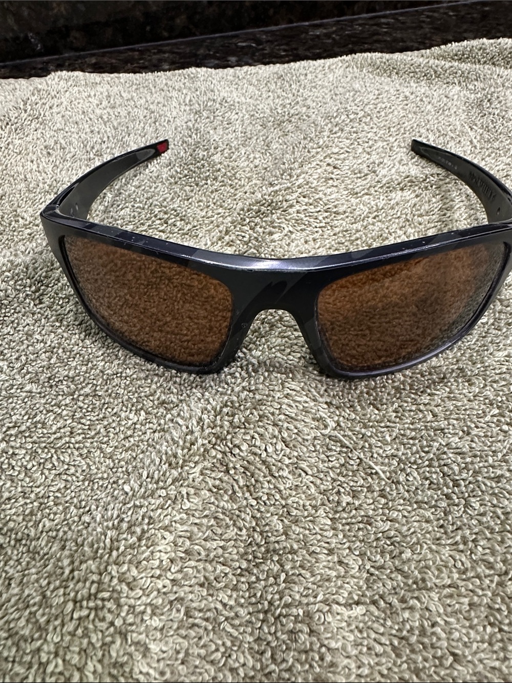 Oakley Drop Point Polarized Sport Sunglasses with Brown Lenses
